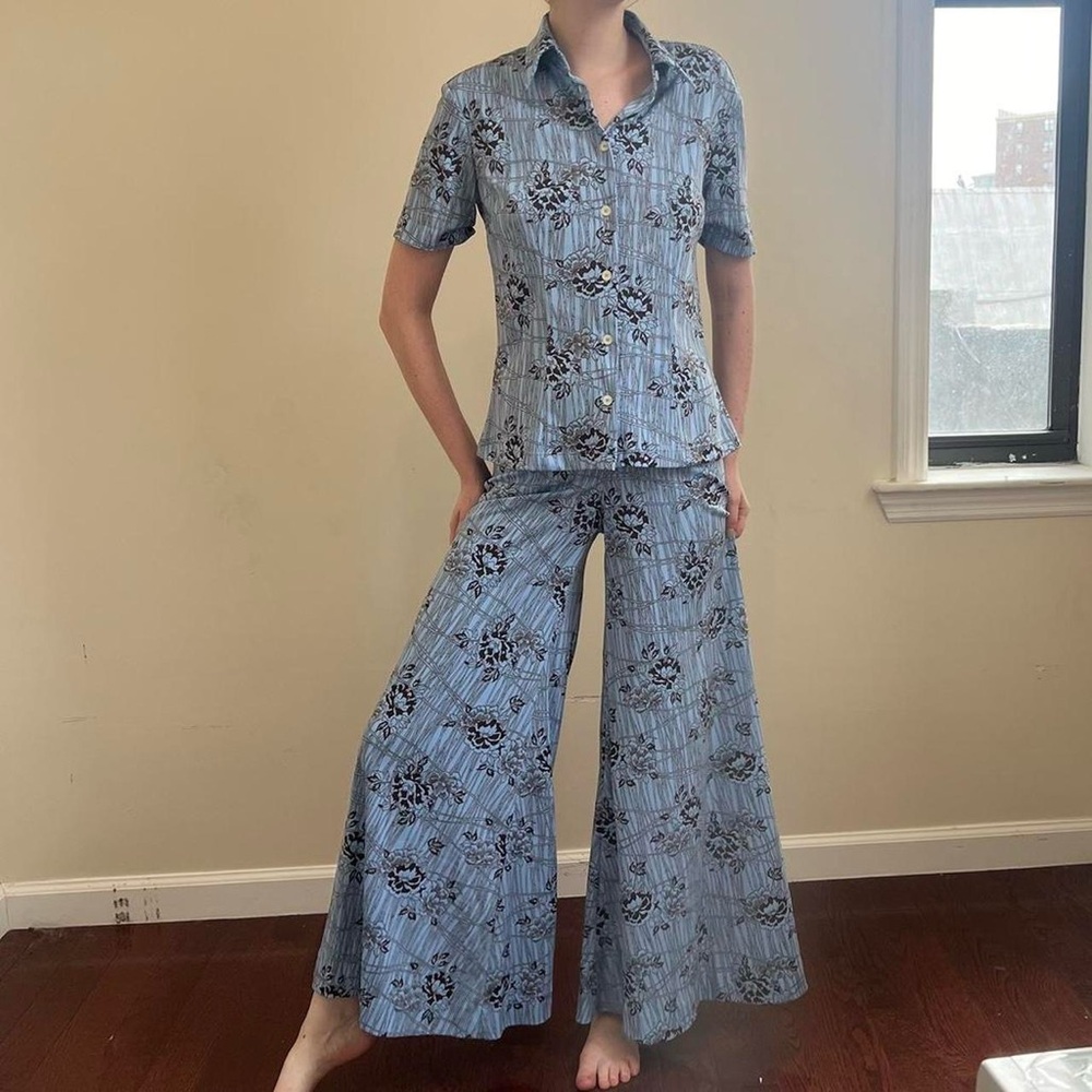 Dolce & Gabbana blue floral set from 1997